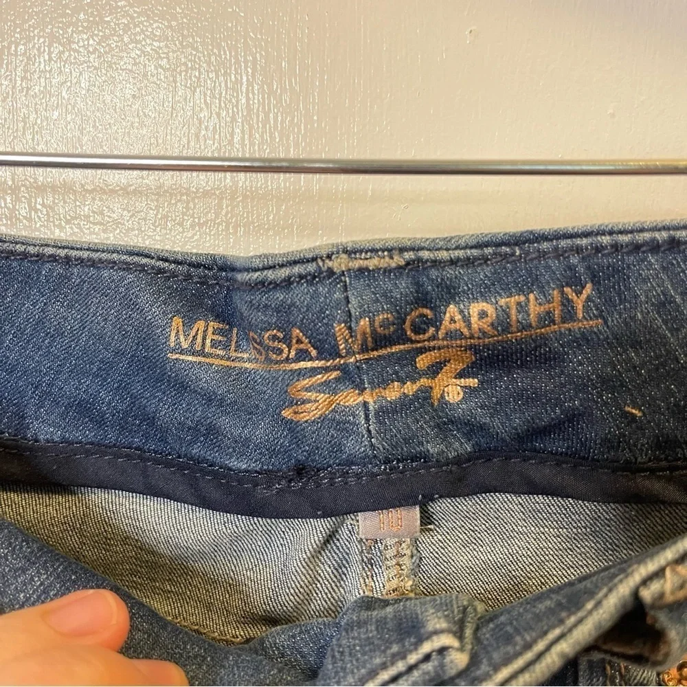 Melissa McCarthy Seven7 for all Mankind jeans/ slim boot cut / size 10